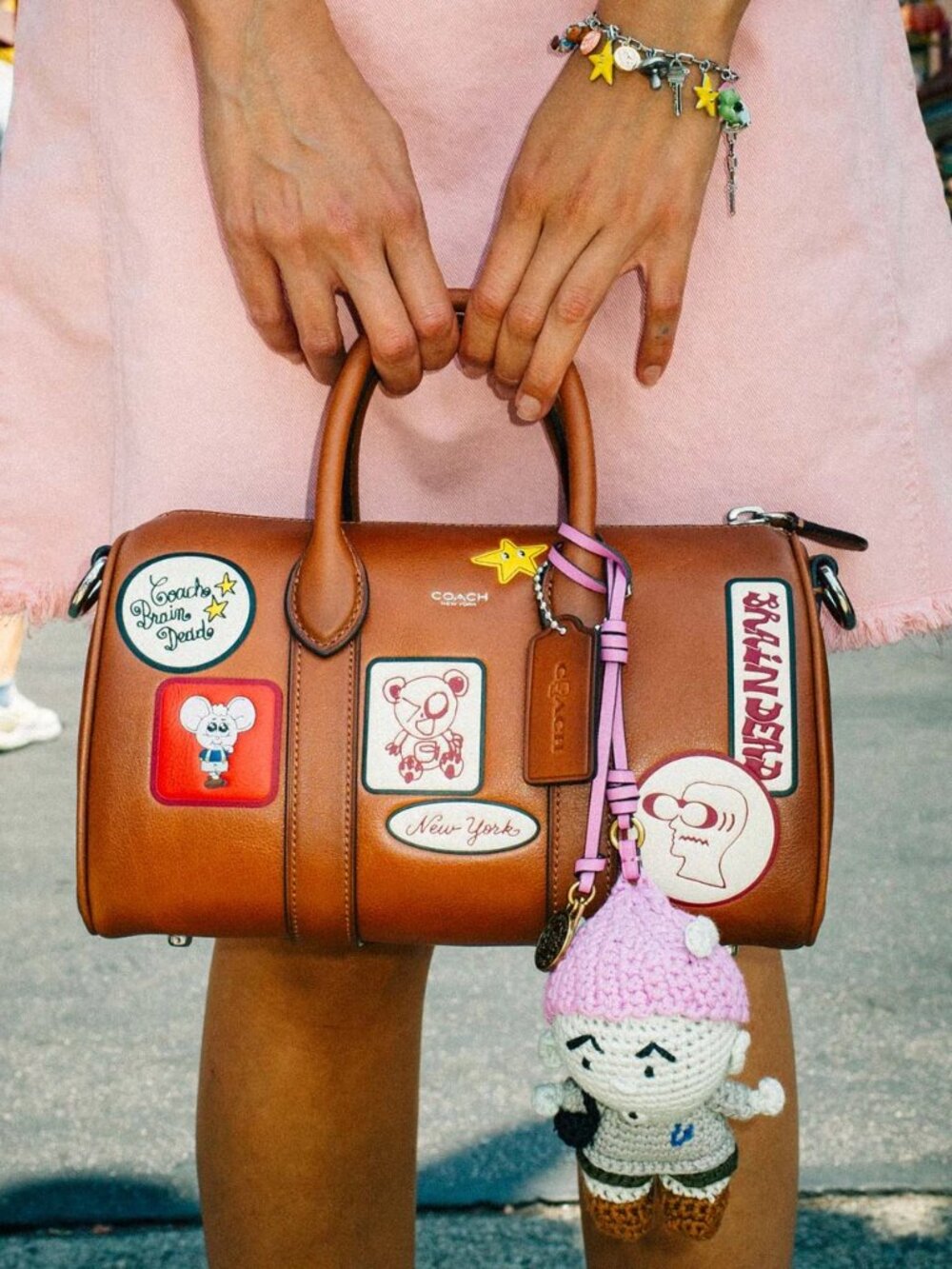 Coach | Brain Dead Compass Bag 25 With Darby Dino And Charm - Picture 4 of 6